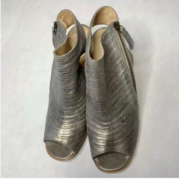 Paul Green Cayenne peep toe ankle boot silver - Picture 2 of 7